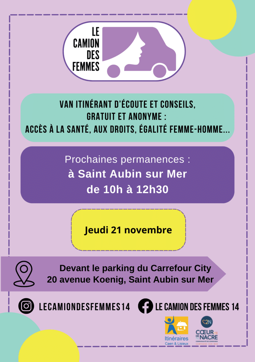 Camion des femmes - Espace d'écoute et de soutien - parking du Carrefour Avenue Koenig