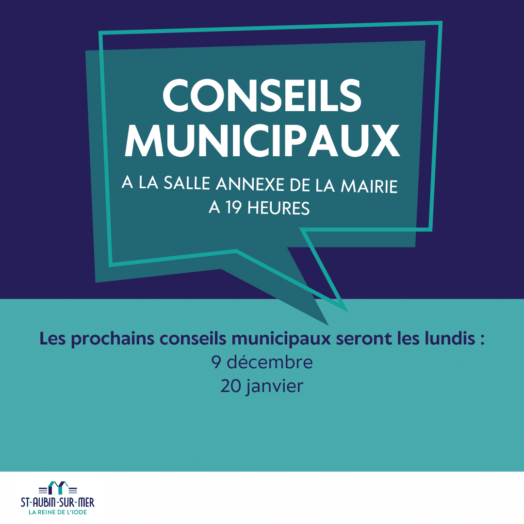 conseil municipal lundi 9 décembre à partir de 19 heures à la salle annexe de la mairie