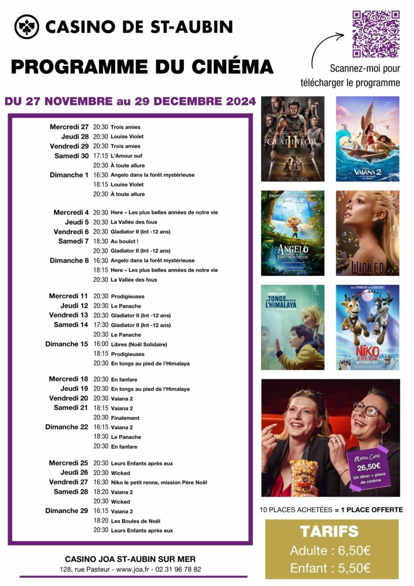 programme cinéma