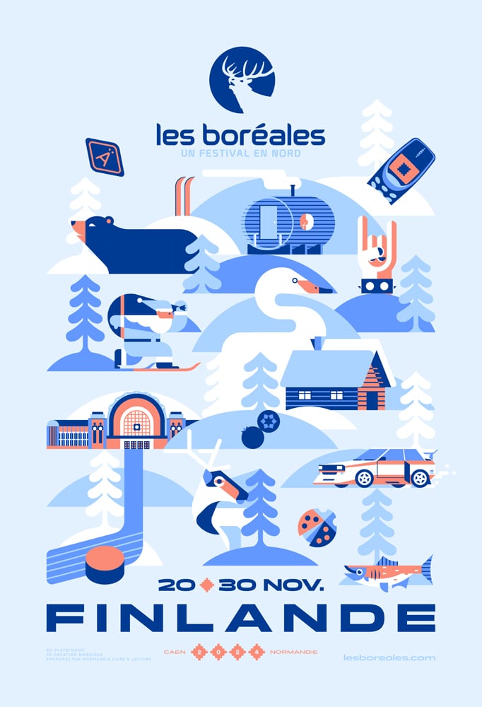 affiche du festival les Boréales